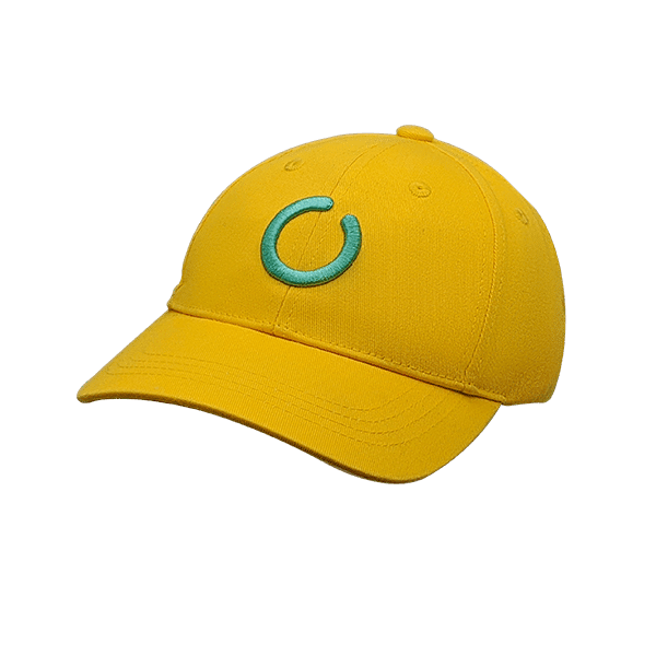 Yellow 6 panel UPF 50+ hat