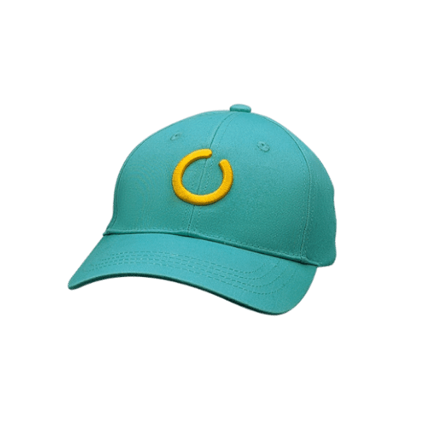 Turquoise 6 panel UPF 50+ hat